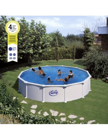 Piscina Gre redonda Blanca 460 x 120 P460ECO