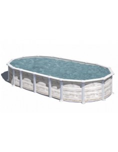 Piscina GRE ovalada serie Islandia 730 x 375 x 132 KITPROV7388N