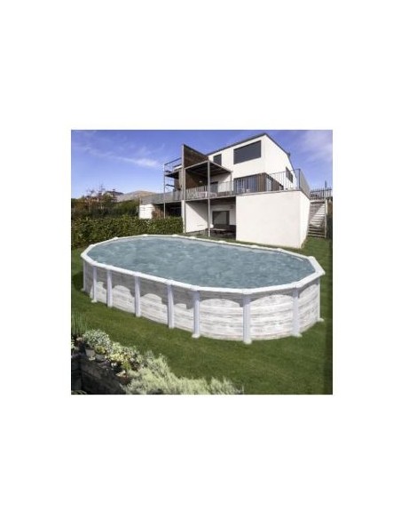 Piscina GRE ovalada serie Islandia 730 x 375 x 132 KITPROV7388N