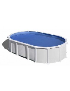 Piscina GRE ovalada acero blanca sin postes 610x375x132 GRE