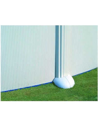 Piscina GRE ovalada acero blanca sin postes 610x375x132 GRE