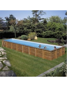 Piscina desmontable de madera Gre Mint 2