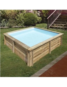 Piscina desmontable GRE de madera City 2