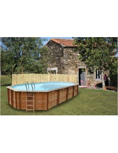 Piscina desmontable GRE de madera Orange 2