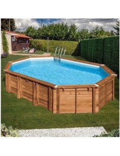Piscina desmontable GRE de madera Avocado 2