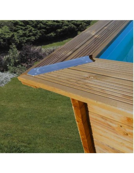 Piscina desmontable GRE de madera Macadamia