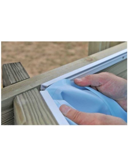 Piscina desmontable GRE de madera Bambu