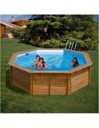 Piscina desmontable GRE de madera Violette 2
