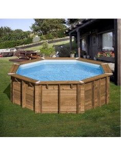 Piscina desmontable GRE de madera Ananas 2