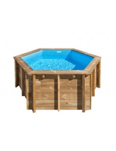 Piscina desmontable GRE de madera Lili 2