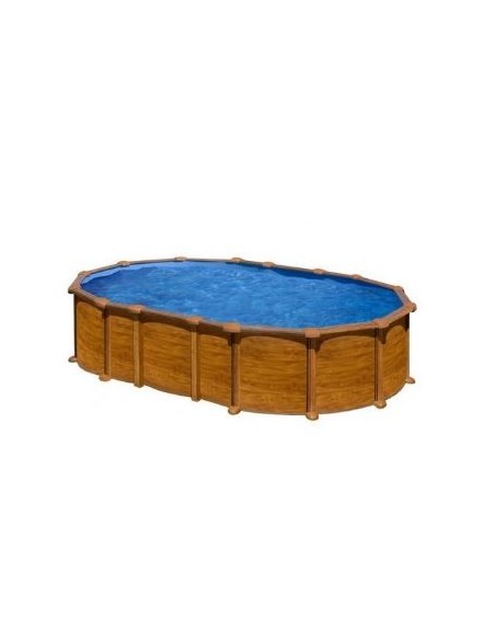 Piscina gre desmontable ovalada aspecto madera altura 132 915x470