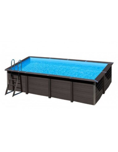 Piscina desmontable Gre de composite rectangular 6 metros con led