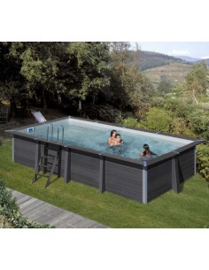 Piscina desmontable Gre de composite rectangular 6 metros con led 2