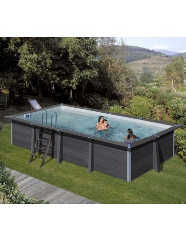 Piscina desmontable Gre de composite rectangular 6 metros con led