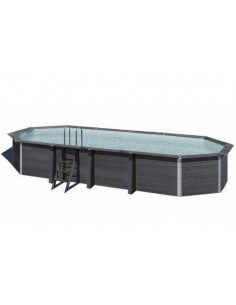 Piscina desmontable Gre de composite ovalada 804x386x↨124cm