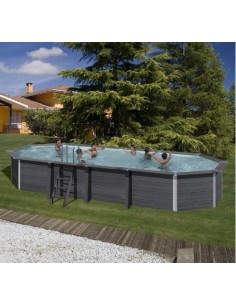 Piscina desmontable Gre de composite ovalada 804x386x↨124cm 2