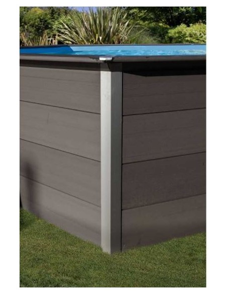 Piscina desmontable Gre de composite ovalada 664x386x↨124cm
