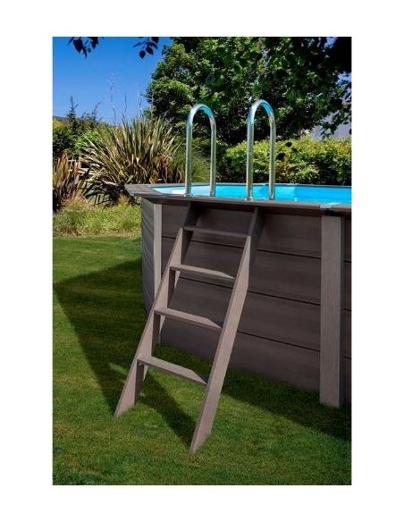 Piscina desmontable Gre de composite ovalada 524x386x↨124cm