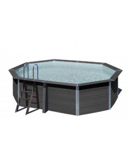 Piscina desmontable Gre de composite ovalada 524x386x↨124cm