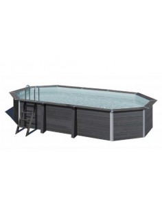 Piscina desmontable Gre de composite ovalada 664x386x↨124cm