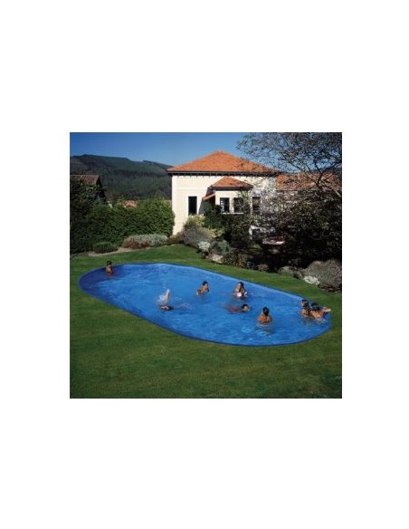 Piscina enterrada gre ovalada 800x400x150
