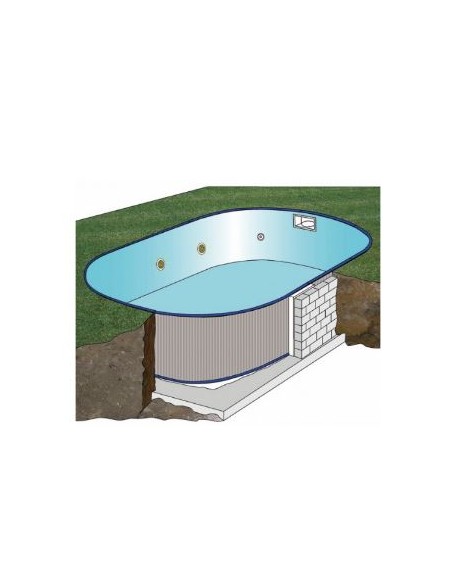 Piscina enterrada gre ovalada sumatra 600x320x120