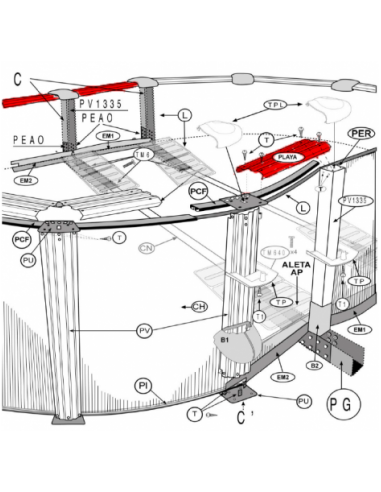 Repuestos piscinas gre PLY150061095 Servicio Técnico Oficial GRE