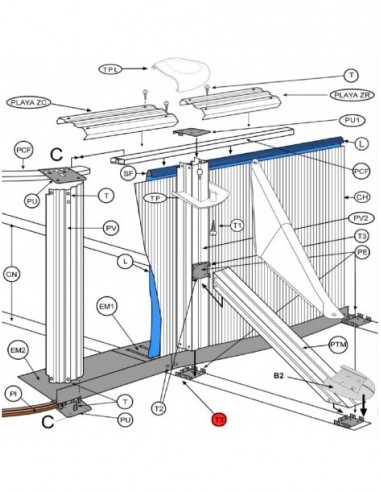 Kit tornillos 6 x 106 para piscinas gre KIT12TRL106P Servicio Técnico Oficial GRE