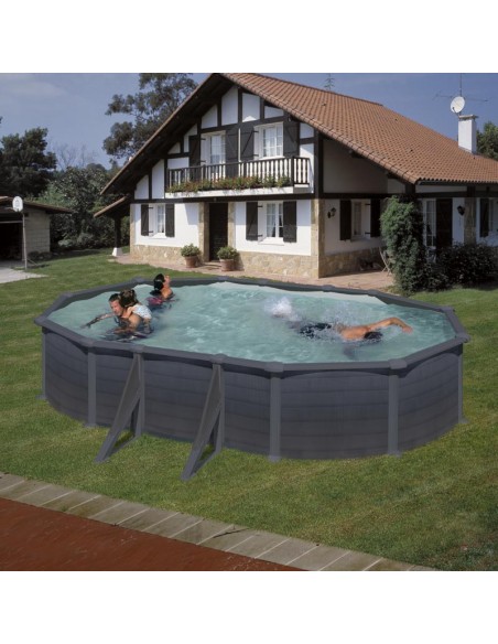 Piscina GRE ovalada serie Granada 610 x 375 x 132 GRE