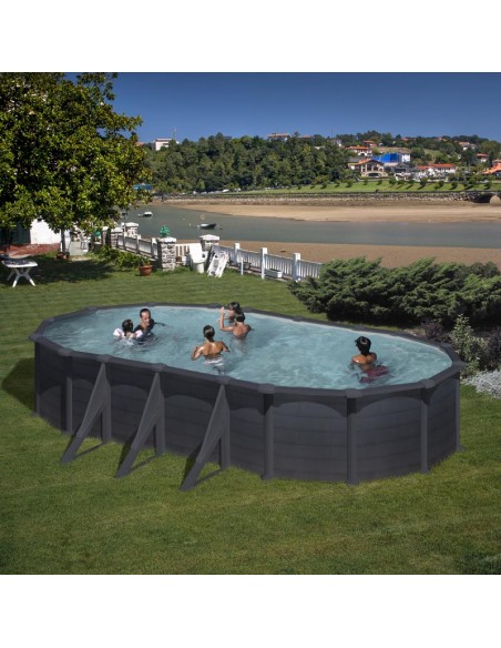 Piscina GRE ovalada serie Granada 730 x 375 x 132 GRE