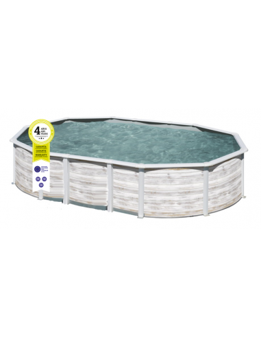 Piscina GRE Ovalada Serie Islandia 610 x 375 x 132 KITPROV6188N
