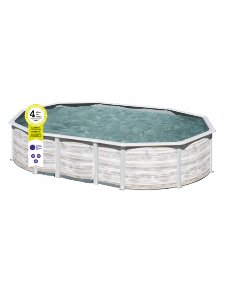 Piscina GRE Ovalada Serie Islandia 610 x 375 x 132 KITPROV6188N