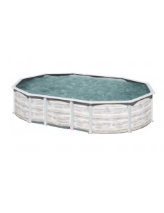 Piscina GRE Ovalada Serie Islandia 610 x 375 x 132 KITPROV6188N