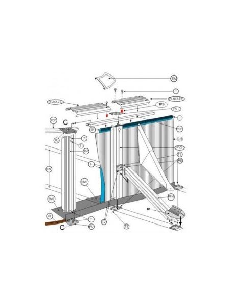 Repuestos piscinas gre kit 24 tapones rosca chapa