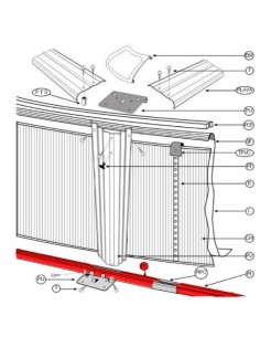 Repuesto Piscina Perfil inferior piscinas desmontables gre 550