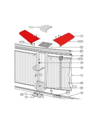 Repuestos piscinas desmontables gre PLYG15081330