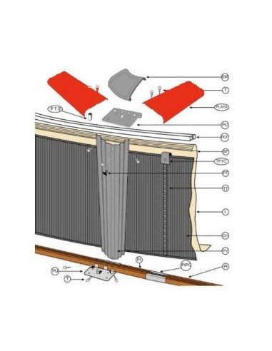 Repuestos piscinas desmontables gre PLYG15080910