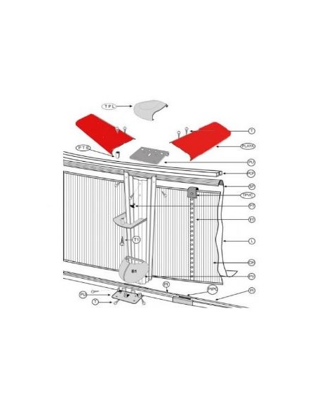 Repuestos piscinas desmontables gre PLYW15081330