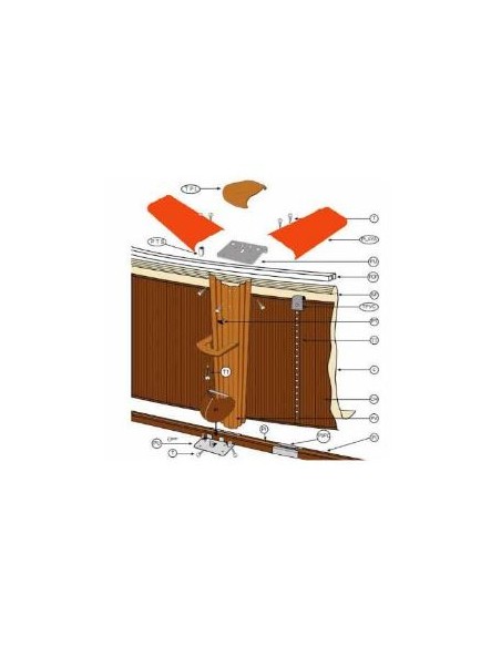 Repuestos piscinas desmontables PLYW15121400