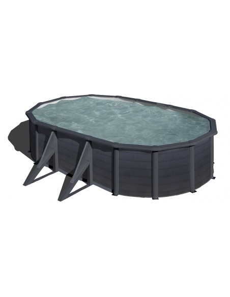 Piscina GRE ovalada serie Kea 610 x 375 x 120 KIT610GF