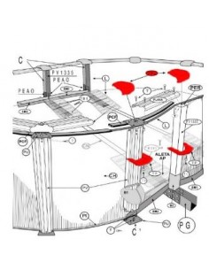 Repuestos piscinas desmontables gre TPL150120GF
