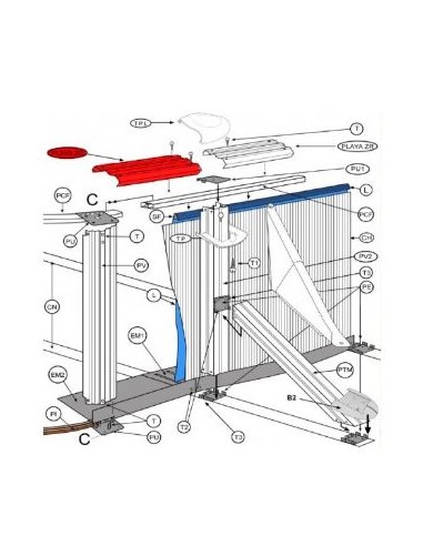 Repuestos piscinas desmontables gre PLYGF15040705