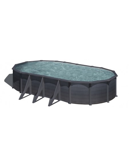 Piscina GRE ovalada serie Kea 730 x 375 x 120 KIT730GF