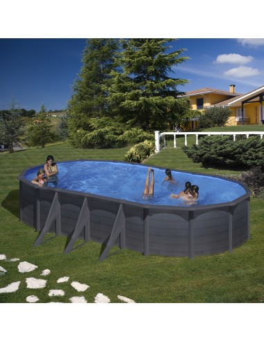 Piscina GRE ovalada serie Kea 730 x 375 x 120 KIT730GF