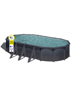 Piscina GRE ovalada serie Kea 730 x 375 x 120 KIT730GF 2