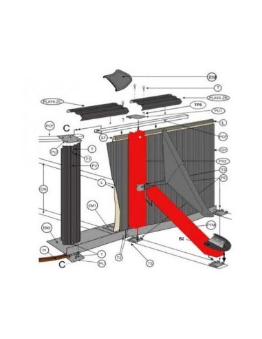 Repuestos piscinas desmontables gre KITPOSTE02GF
