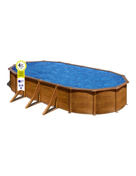 Piscina GRE ovalada serie Pacific 730 x 375 x 120 KIT730W