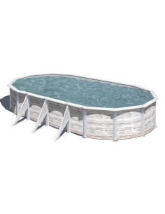 Piscina GRE ovalada serie Finlandia 730 x 375 x 120 KIT730N