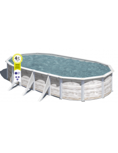 Piscina GRE ovalada serie Finlandia 730 x 375 x 120 KIT730N 2