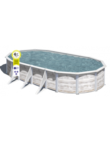 Piscina GRE ovalada serie Finlandia 730 x 375 x 120 KIT730N